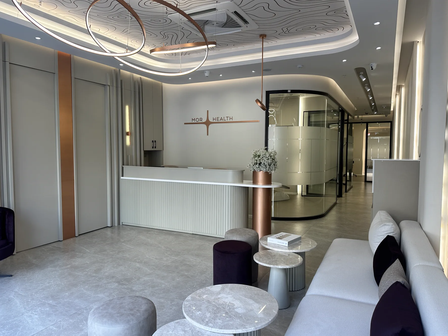Luxury MOR Dental Clinic consultation lounge