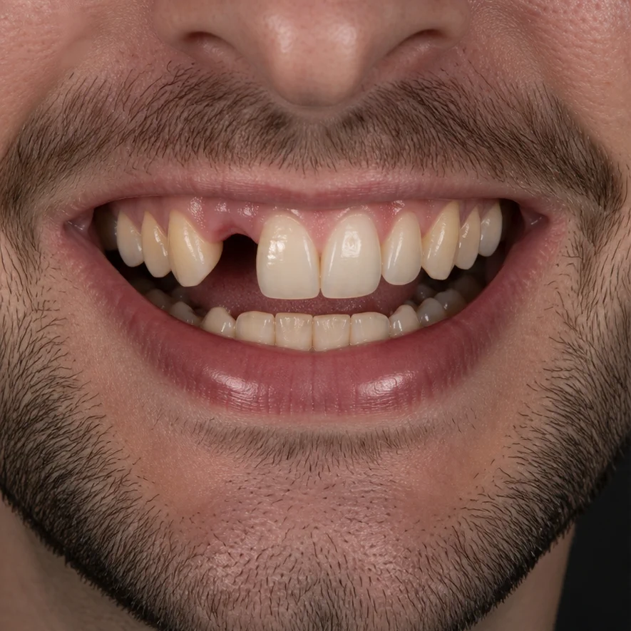 Implant Restoration before treatment